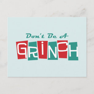 Dr. Seuss   Don't be a Grinch Briefkaart