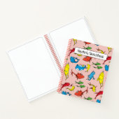 Dr. Seuss | Één Vis Twee Vis Patroon Tekening Notitieboek (Binnen)