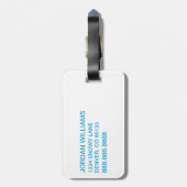 Dr. Seuss | één vis twee vis ster patroon Bagagelabel (Achterkant verticaal)