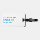 Dr. Seuss | één vis twee vis ster patroon Bagagelabel (Achterkant horizontaal)