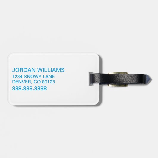 Dr. Seuss | één vis twee vis ster patroon Bagagelabel (Achterkant horizontaal)