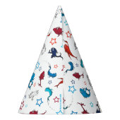 Dr. Seuss | één vis twee vis ster patroon Feesthoedjes (Achterkant)