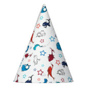Dr. Seuss | één vis twee vis ster patroon Feesthoedjes (Links)