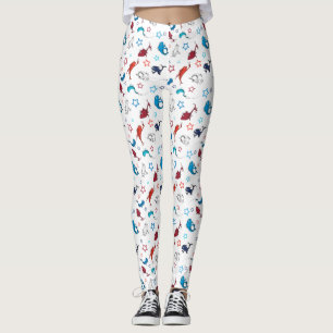 Dr. Seuss één vis twee vis ster patroon Leggings