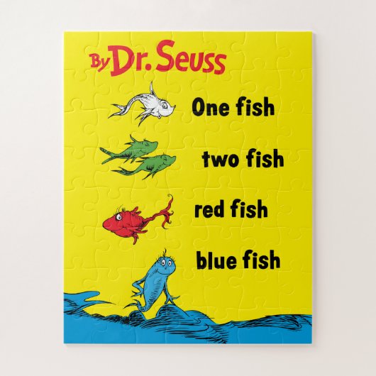 Dr. Seuss | een vis twee vissen Legpuzzel (Verticaal)