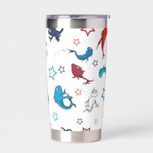 Dr. Seuss Eén Vis Twee Vissen Ster Patroon Geïsoleerde Drinkbeker