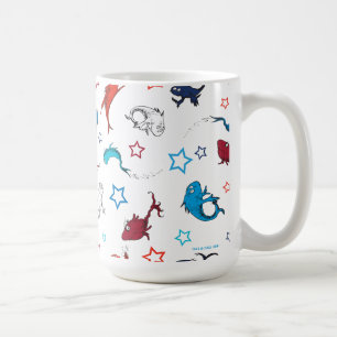 Dr. Seuss Eén Vis Twee Vissen Ster Patroon Koffiemok