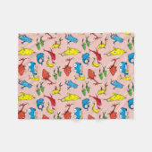 Dr. Seuss | Eén vissoort van twee Fleece Deken (Voorkant (Horizontaal))