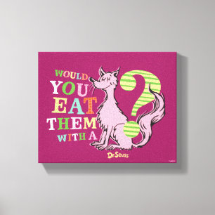 Dr. Seuss  Eet je ze met een vos? Canvas Afdruk