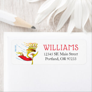 Dr. Seuss Fijne verjaardag voor u Etiket