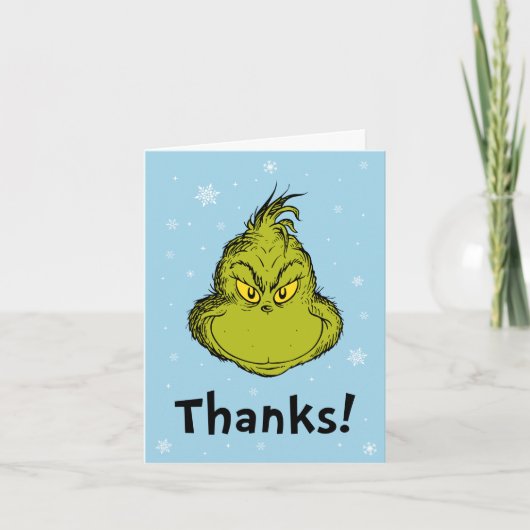 Dr. Seuss | Grinch Anniversaire d'hiver Merci (Devant)