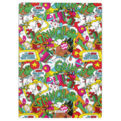 Dr. Seuss | Grinch kleurrijk patroon Klembord (Achterkant)