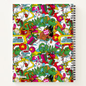 Dr. Seuss | Grinch kleurrijk patroon Notitieboek (Achterkant)