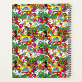 Dr. Seuss | Grinch kleurrijk patroon Planner (Achterkant)