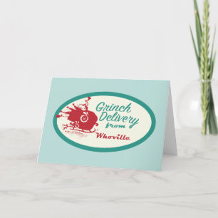 Dr. Seuss   Grinch-levering van Who-ville Feestdagen Kaart