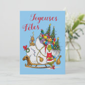 Dr. Seuss | Grinch - Prettig  Feestdagen Foto Feestdagenkaart (Staand voorkant)