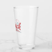Dr. Seuss | Grinch - Rode en Blauwe Schrift Glas (Links)