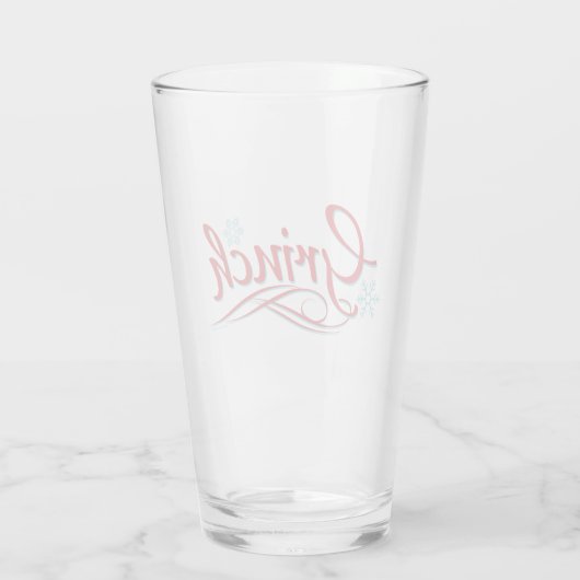Dr. Seuss | Grinch - Rood en Blauw Script Glas (Achterkant)