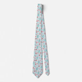 Dr. Seuss | Grinch - Rood en Blauw Script Stropdas (Voorkant)