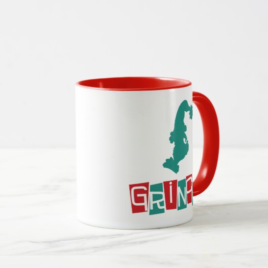 Dr. Seuss | Grinch - rood en groen Mok (Voorkant rechts)