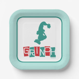 Dr. Seuss Grinch - rood en groen Papieren Bordje