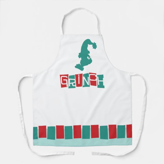 Dr. Seuss | Grinch - rood en groen Schort (Voorkant)
