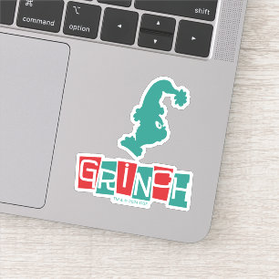 Dr. Seuss Grinch - rood en groen Sticker