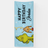 Dr. Seuss | Grinch Winter Verjaardag Spandoek (Verticaal)