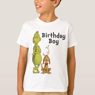 Dr. Seuss Grinch Winter Verjaardag T-shirt