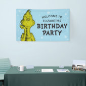 Dr. Seuss | Grinch Winter Verjaardag Welkom Spandoek (Beurs)