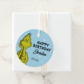 Dr. Seuss | Grinch Winter Verjaardags Favor Bedankjes Labels (In situ)