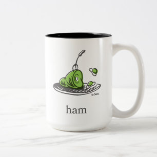 Dr. Seuss   Groen Eet Ham Tweekleurige Koffiemok