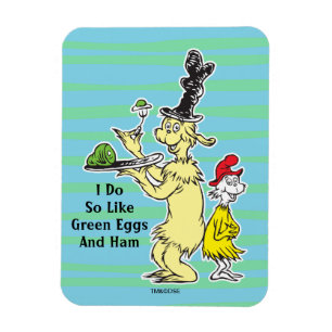 Dr. Seuss Groen Eet Ham Vriend & Sam-I-Am Magneet