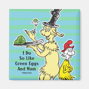 Dr. Seuss Groen Eet Ham Vriend & Sam-I-Am Magneet