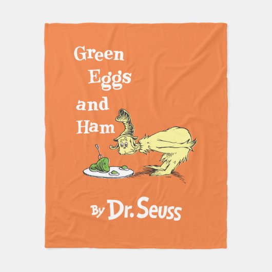 Dr. Seuss | Groene eieren en am Fleece Deken (Voorkant)
