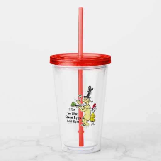 Dr. Seuss | Groene eieren en am | Vriend en Sam-I- Acryl Drinkbeker (Voorkant)