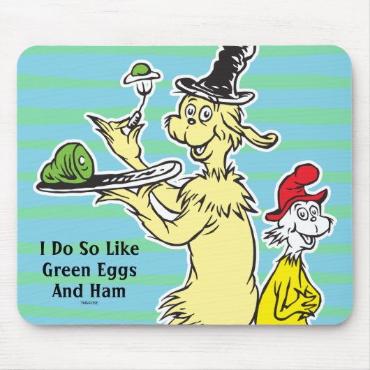 Dr. Seuss | Groene eieren en am | Vriend en Sam-I- Muismat (Voorkant)