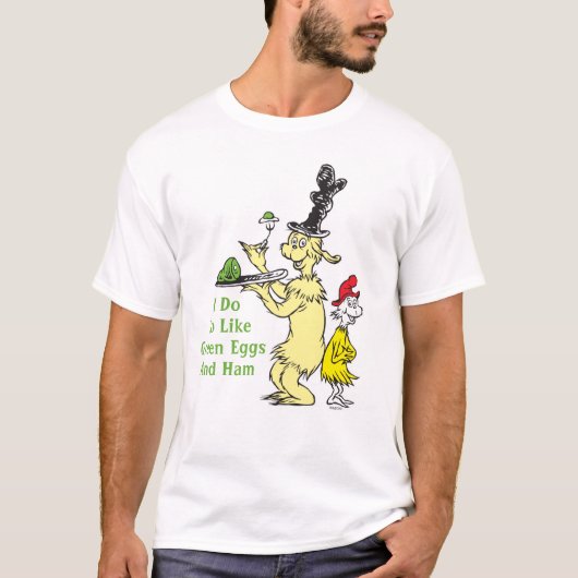 Dr. Seuss | Groene eieren en am | Vriend en Sam-I- T-shirt (Voorkant)