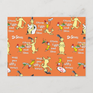 Dr. Seuss Groene Eieren en Ham Karakterpatroon Briefkaart