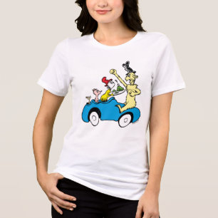 Dr. Seuss Groene Eieren en Ham Karakters in Auto Tri-Blend Shirt