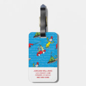Dr. Seuss| Groene eieren en ham Storybook-patroon Bagagelabel (Achterkant verticaal)