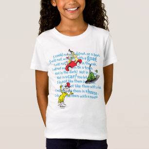Dr. Seuss Groene eieren en ham Storybook-patroon T-shirt