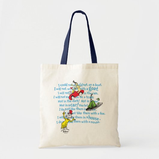 Dr. Seuss | Groene eieren en ham Storybook Tote Bag (Voorkant)