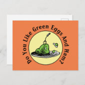 Dr. Seuss | Groene eieren en zwompictogram Briefkaart (Voorkant / Achterkant)