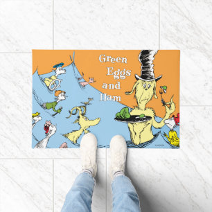 Dr. Seuss Groene Eieren & Ham Waterscène Deurmat