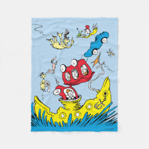 Dr. Seuss Groene eieren met ham scène Fleece Deken