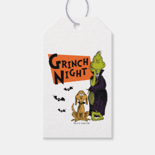 Dr. Seuss Halloween Grinch Nacht Grafisch Cadeaulabel