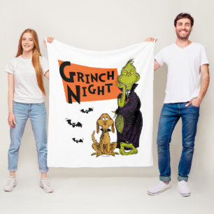 Dr. Seuss Halloween Grinch Nacht Grafisch Fleece Deken