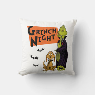 Dr. Seuss Halloween Grinch Nacht Grafisch Kussen