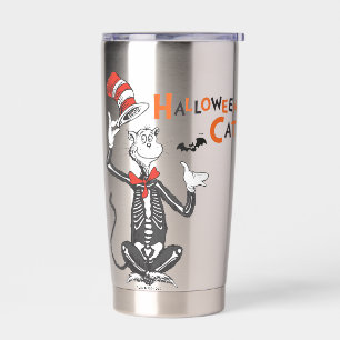 Dr. Seuss Halloween Kat in de Hoed Geïsoleerde Drinkbeker